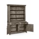 Antique Dark Grey China Cabinet