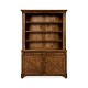 Country Walnut Style China Cabinet