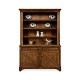 Country Walnut Style China Cabinet