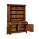 Country Walnut Style China Cabinet