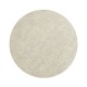 Round Whitewash Driftwood Side Table with Wrought Iron Base