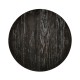 Round Dark Ale & Iron Side Table