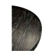 Round Dark Ale & Iron Side Table