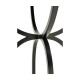 Round Dark Ale & Iron Side Table
