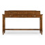 Country Walnut Plank Buffet with Strap Handles