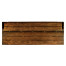 Country Walnut Plank Buffet with Strap Handles