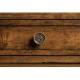 Country Walnut Plank Buffet with Strap Handles