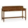 Country Walnut Plank Buffet with Strap Handles