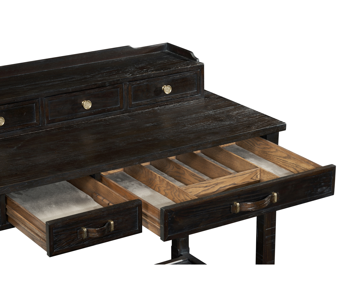 Dark Ale Plank Buffet with Strap Handles