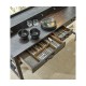 Dark Ale Plank Buffet with Strap Handles