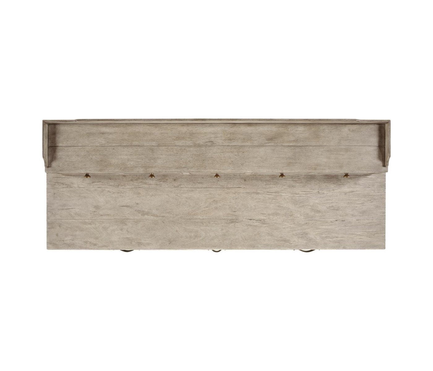 Rustic Grey Plank Buffet with Strap Handles