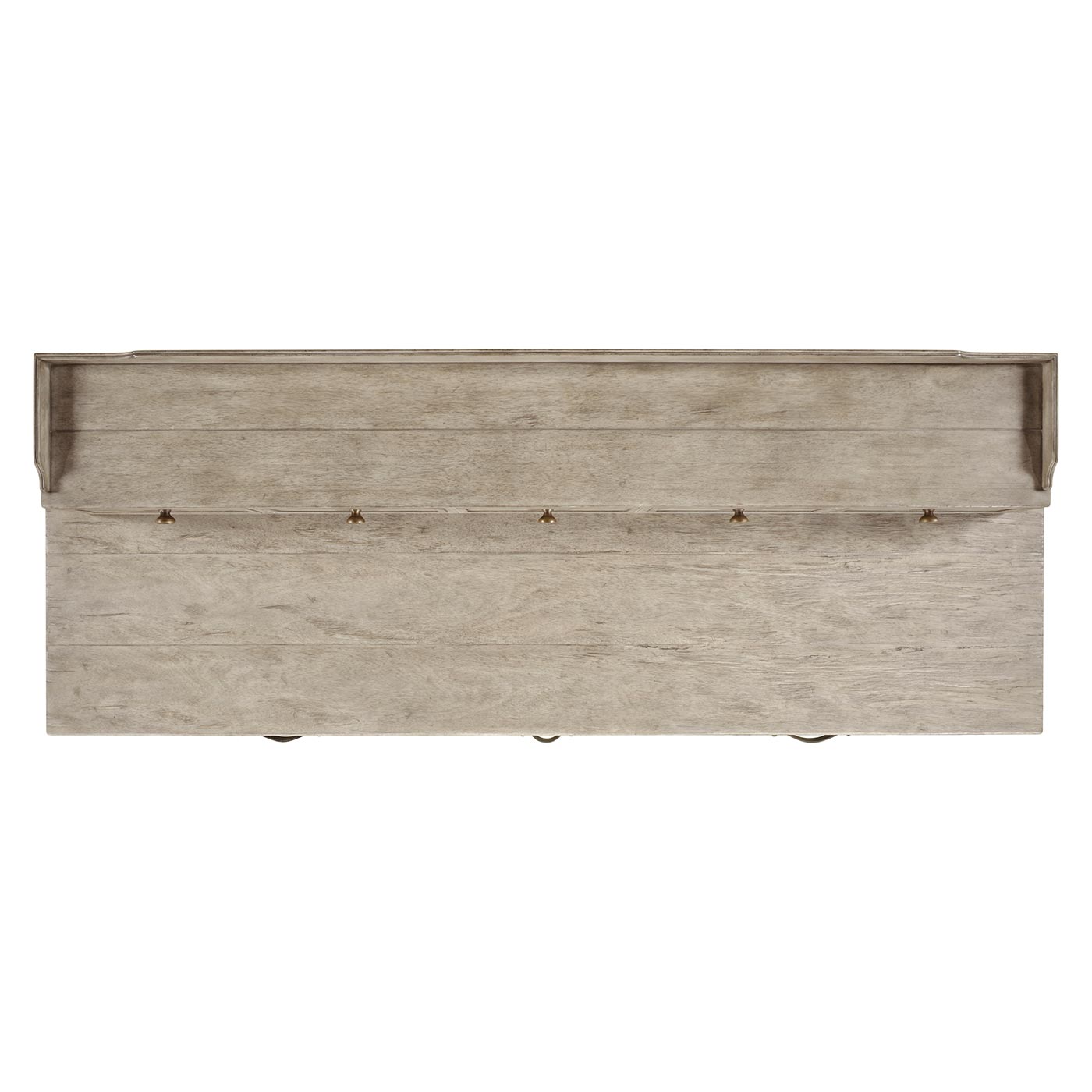 Rustic Grey Plank Buffet with Strap Handles
