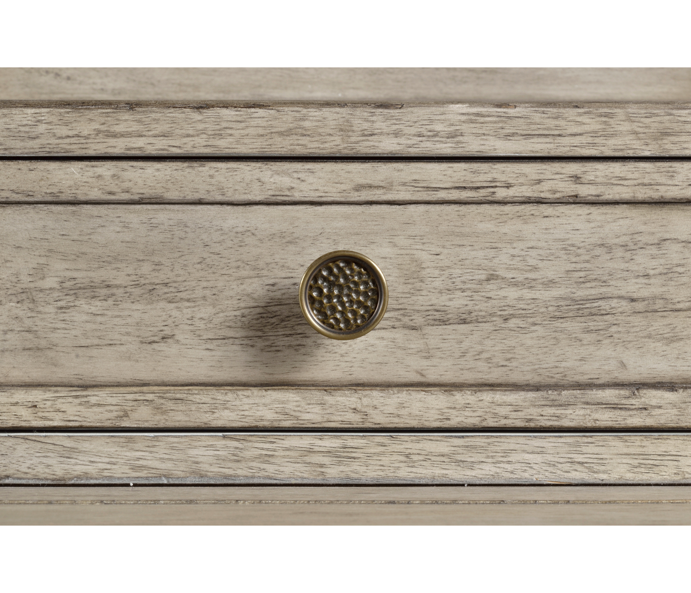 Rustic Grey Plank Buffet with Strap Handles