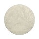 Rustic Circular Planked Whitewash Driftwood Lamp Table