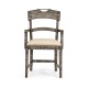Casual Planked Dining Arm Chair
