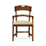 Casual Planked Dining Arm Chair