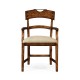 Casual Planked Dining Arm Chair