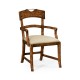 Casual Planked Dining Arm Chair