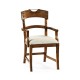 Casual Planked Dining Arm Chair