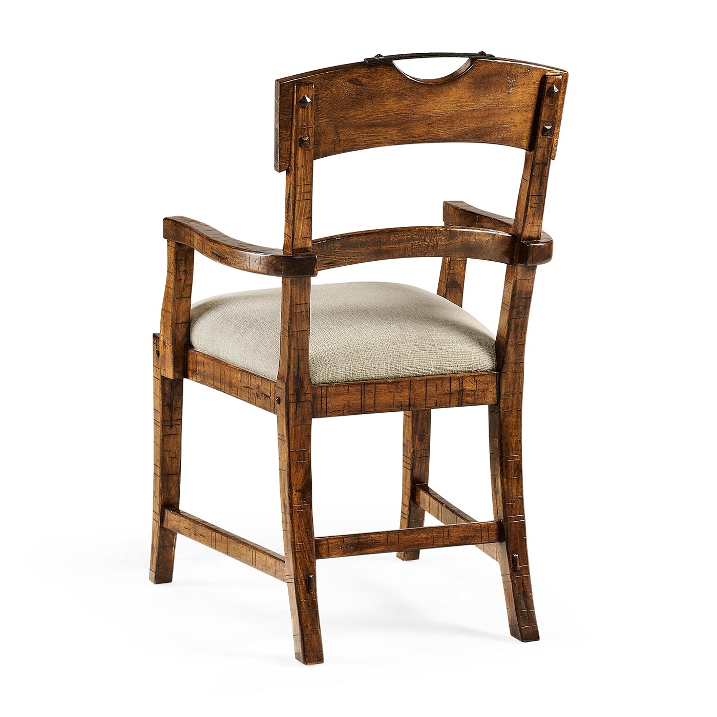 Casual Planked Dining Arm Chair