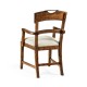 Casual Planked Dining Arm Chair