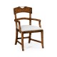 Casual Planked Dining Arm Chair