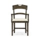 Casual Planked Dining Arm Chair