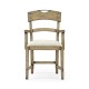 Casual Planked Dining Arm Chair
