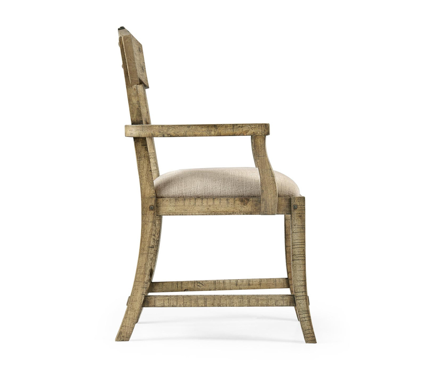 Casual Planked Dining Arm Chair
