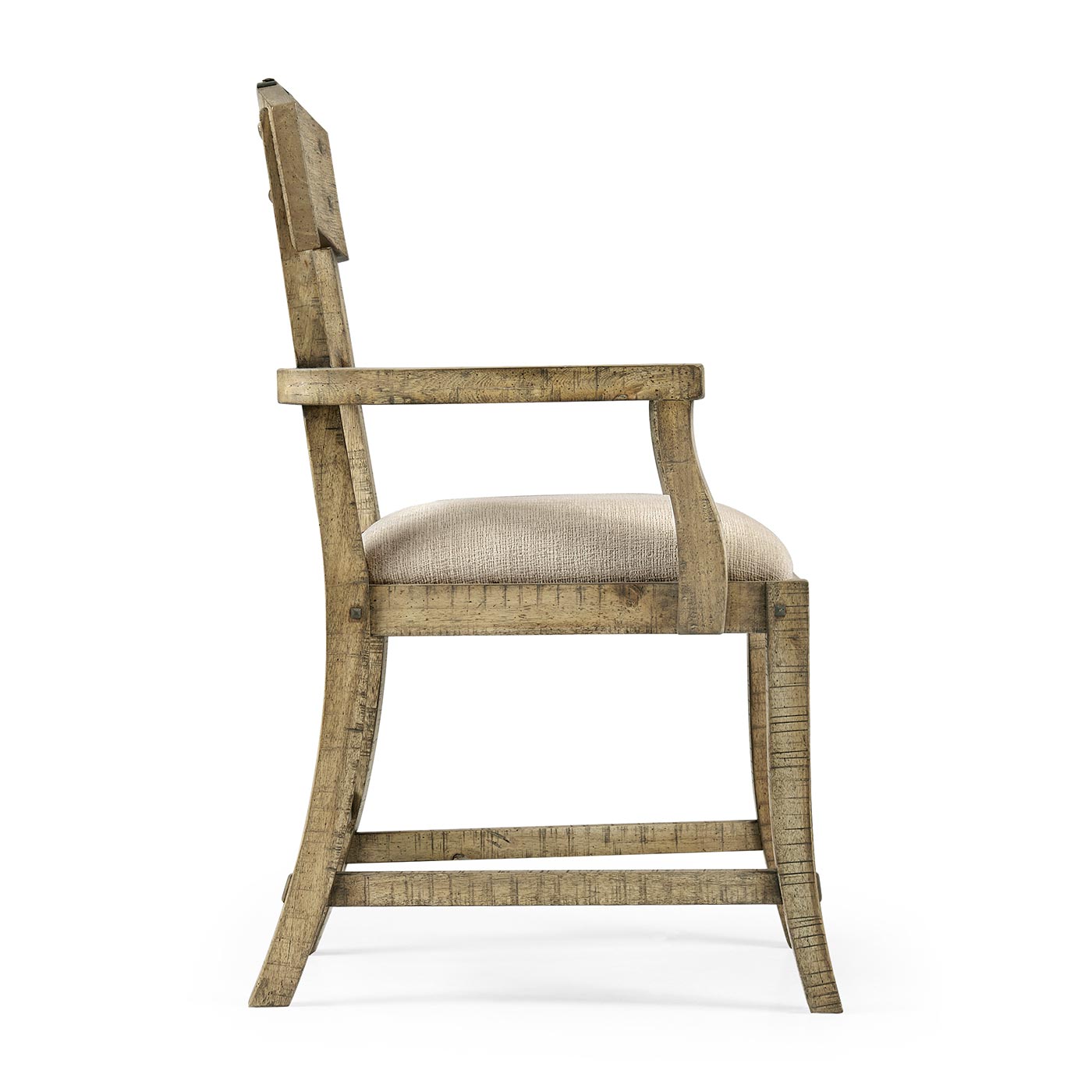 Casual Planked Dining Arm Chair