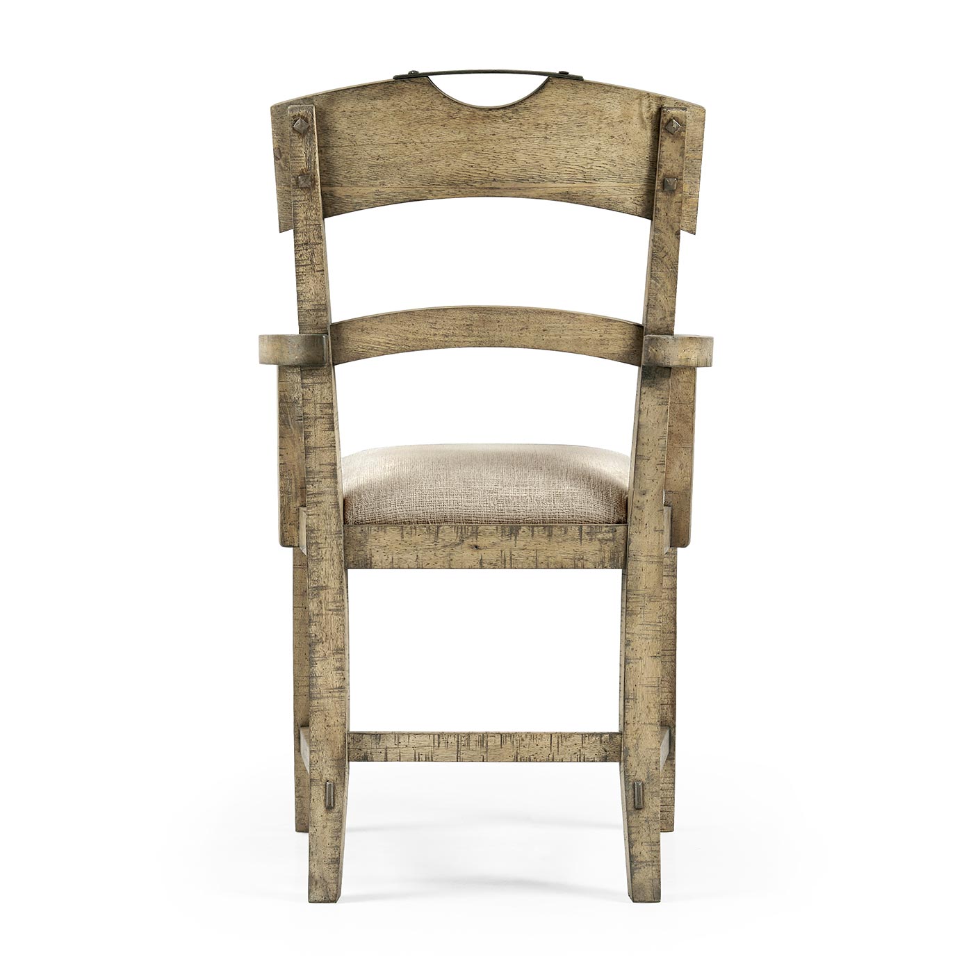 Casual Planked Dining Arm Chair