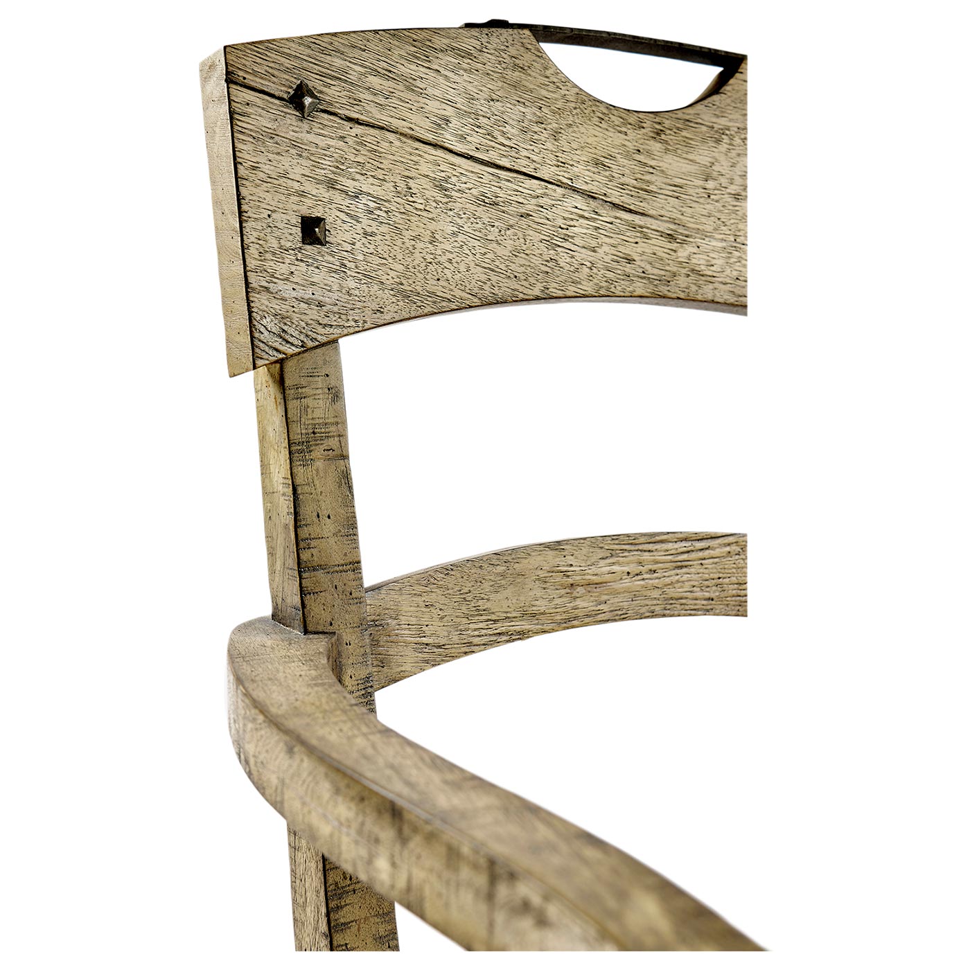 Casual Planked Dining Arm Chair