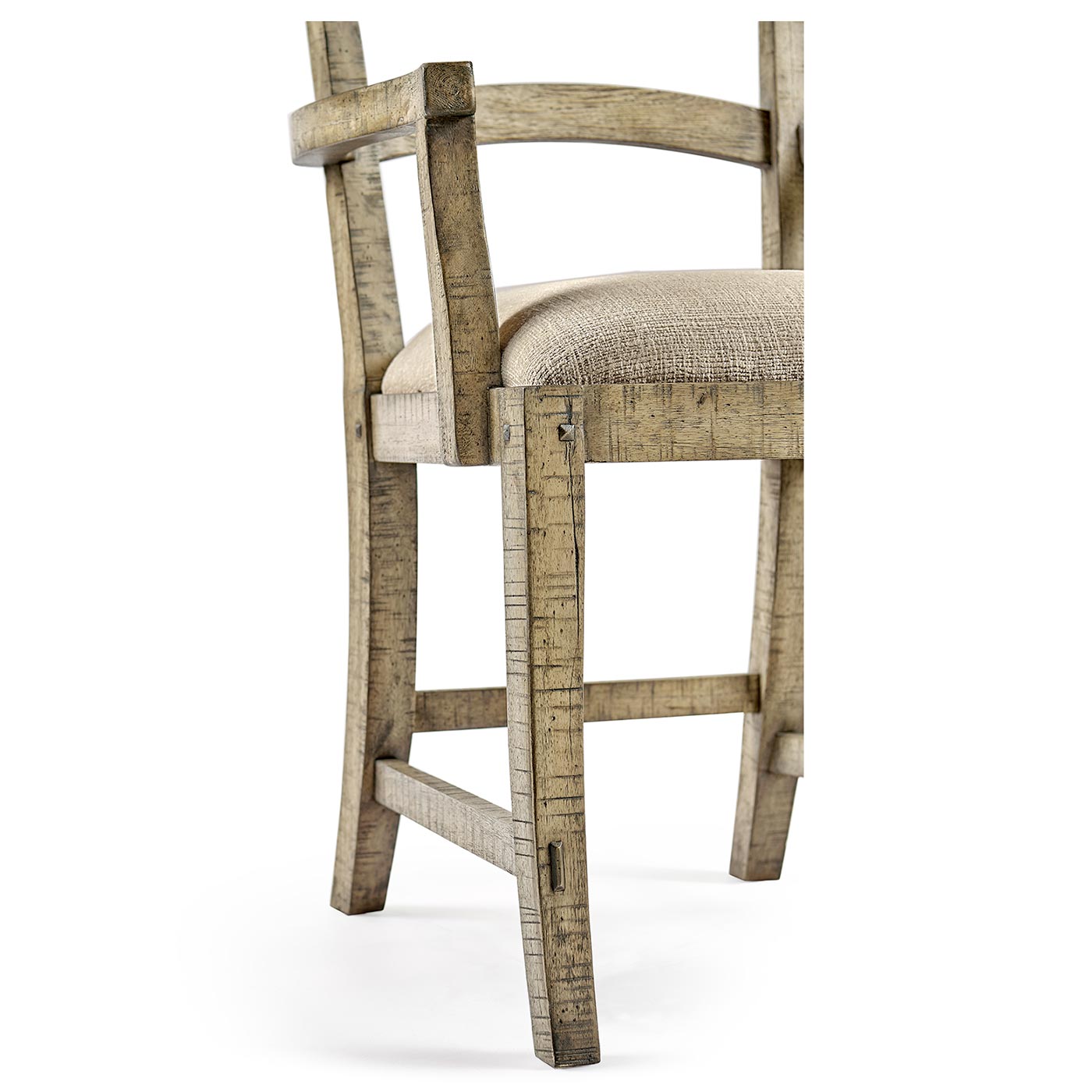 Casual Planked Dining Arm Chair