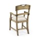 Casual Planked Dining Arm Chair