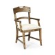 Casual Planked Dining Arm Chair