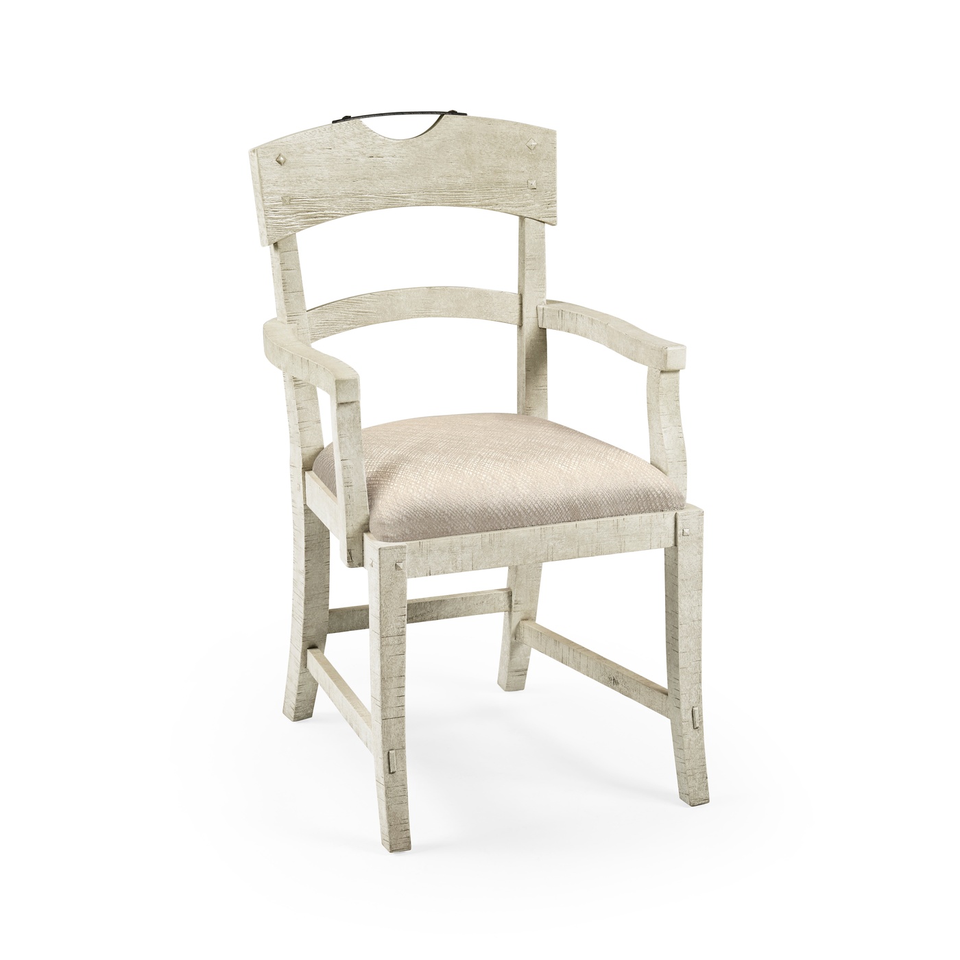 Casual Planked Dining Arm Chair