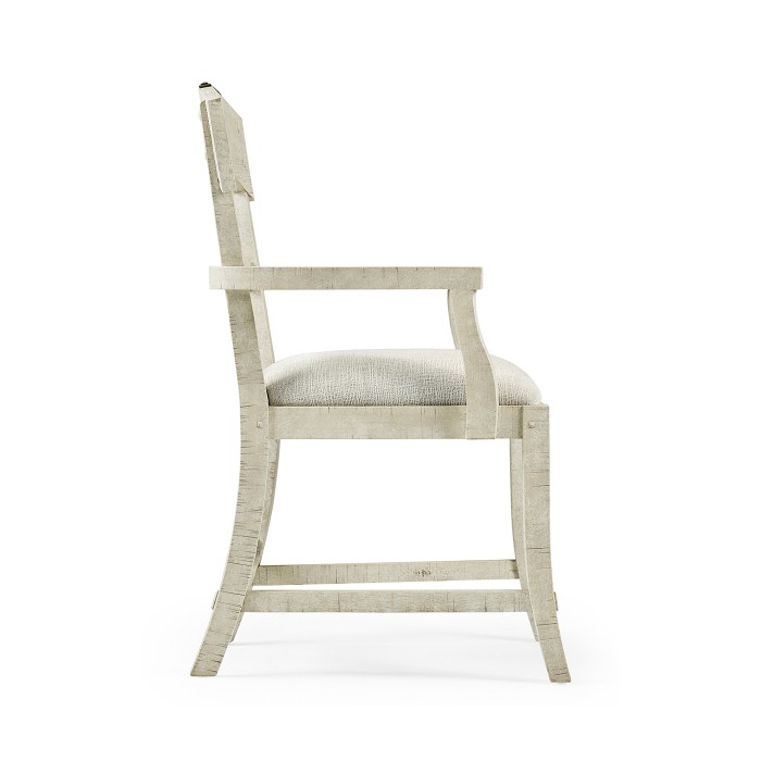 Casual Planked Dining Arm Chair