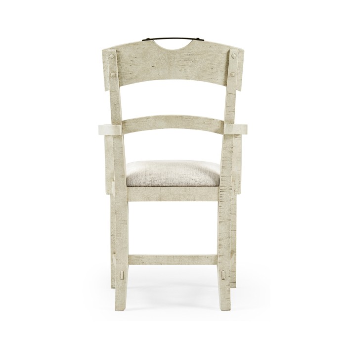 Casual Planked Dining Arm Chair