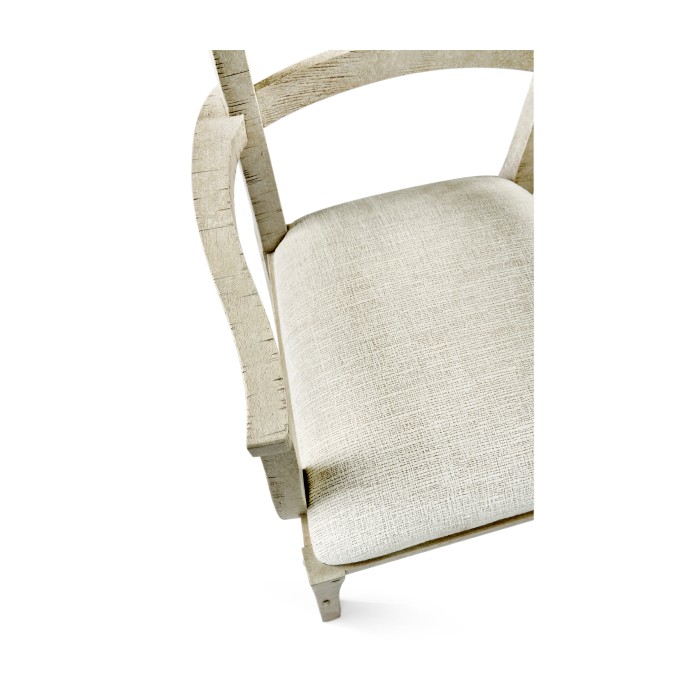 Casual Planked Dining Arm Chair