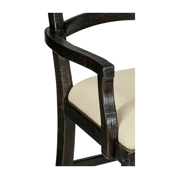Casual Planked Dining Arm Chair