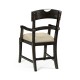Casual Planked Dining Arm Chair
