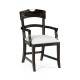 Casual Planked Dining Arm Chair