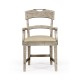 Casual Planked Dining Arm Chair