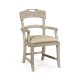 Casual Planked Dining Arm Chair