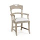 Casual Planked Dining Arm Chair