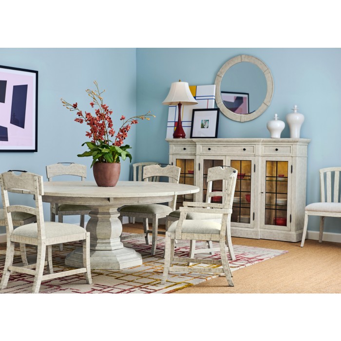 Casual Planked Dining Arm Chair