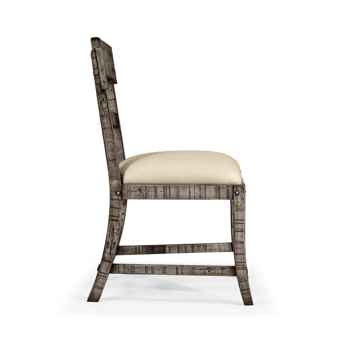Casual Planked Dining Side Chair