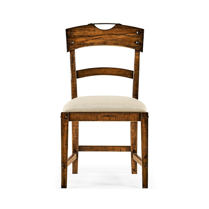 Casual Planked Dining Side Chair