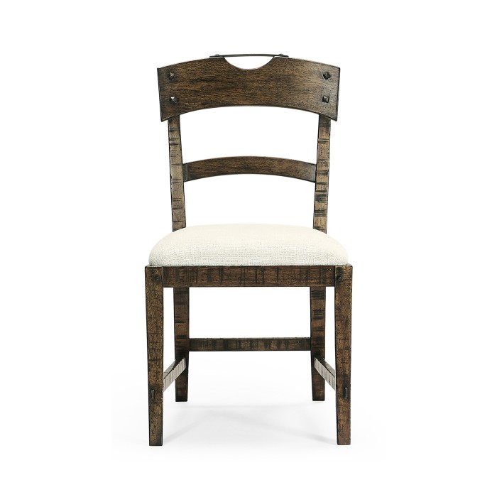 Casual Planked Dining Side Chair