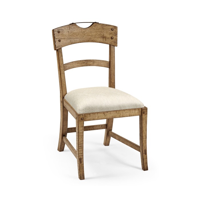 Casual Planked Dining Side Chair